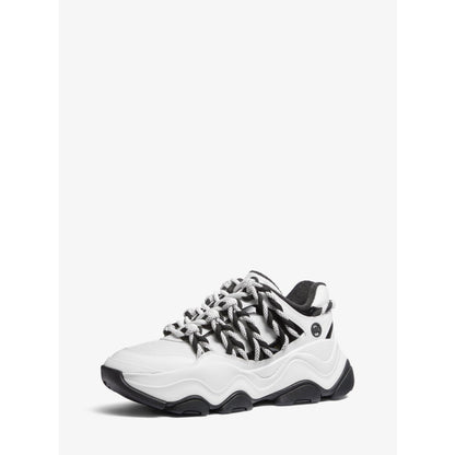 Michael Kors Atlas Cord Mesh and Leather Trainer