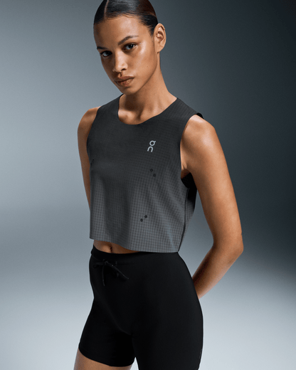 On Pace Tank Black | Iron (Women'S)