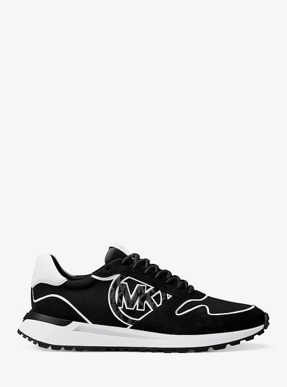 Michael Kors Dax Mixed-Media Trainer BLACK