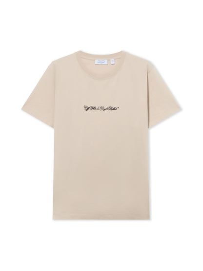Off-White Script Arrow Slim Tshirt Grey