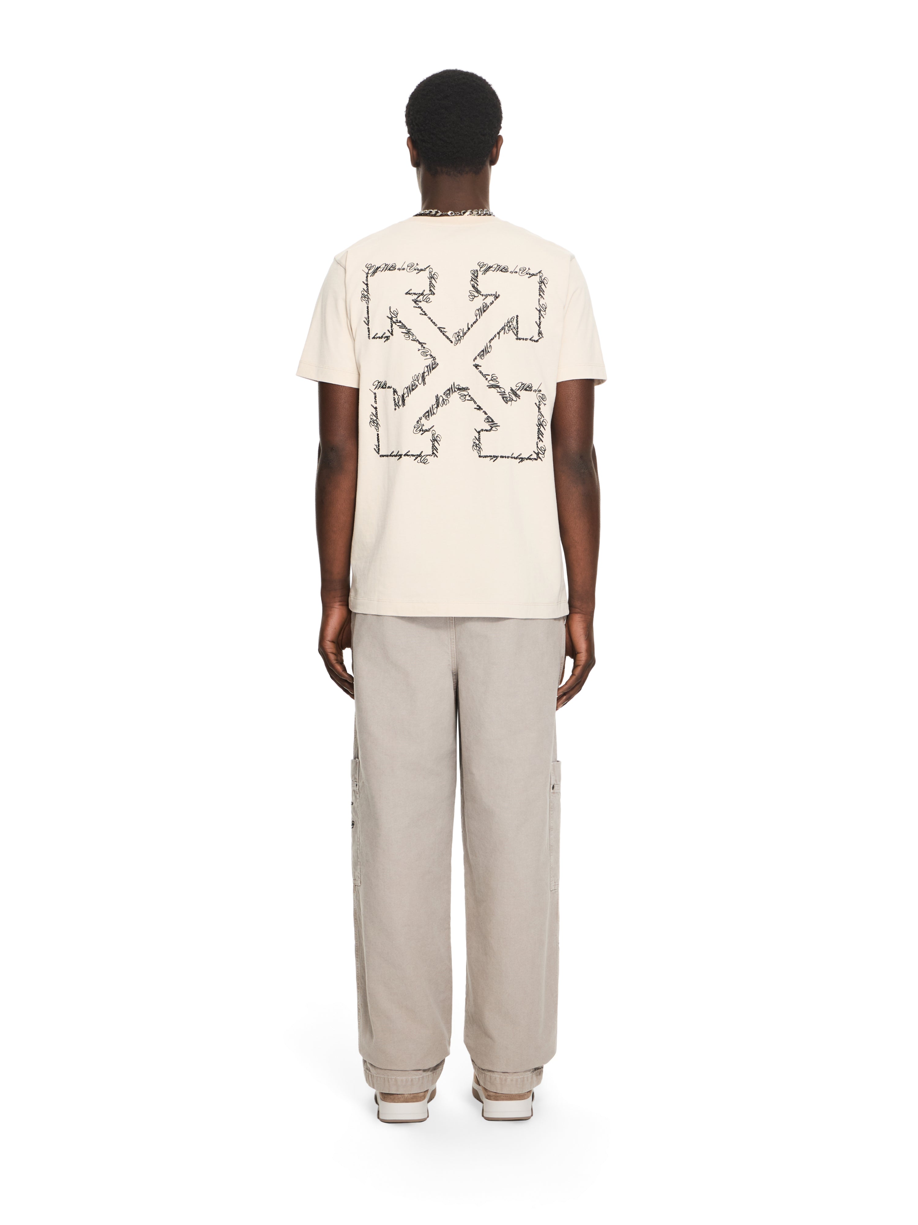 Off-White Script Arrow Slim Tshirt Grey