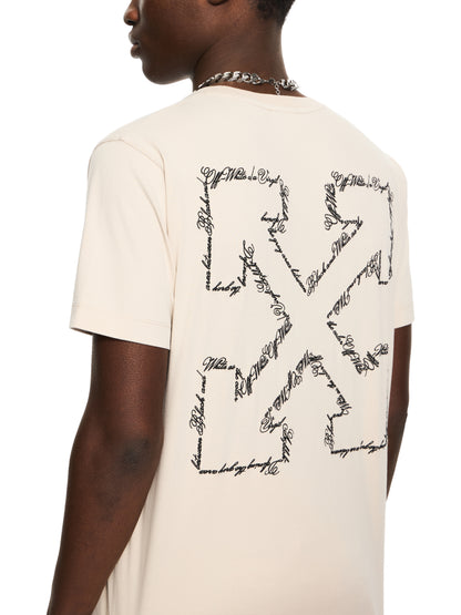 Off-White Script Arrow Slim Tshirt Grey