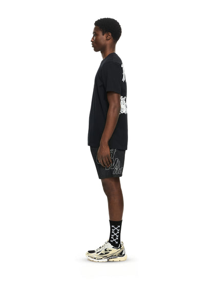 Off-White Heraldic Arrow Slim Tshirt Black Fade