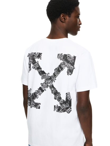 Off-White Heraldic Arrow Slim Tshirt Black Fade