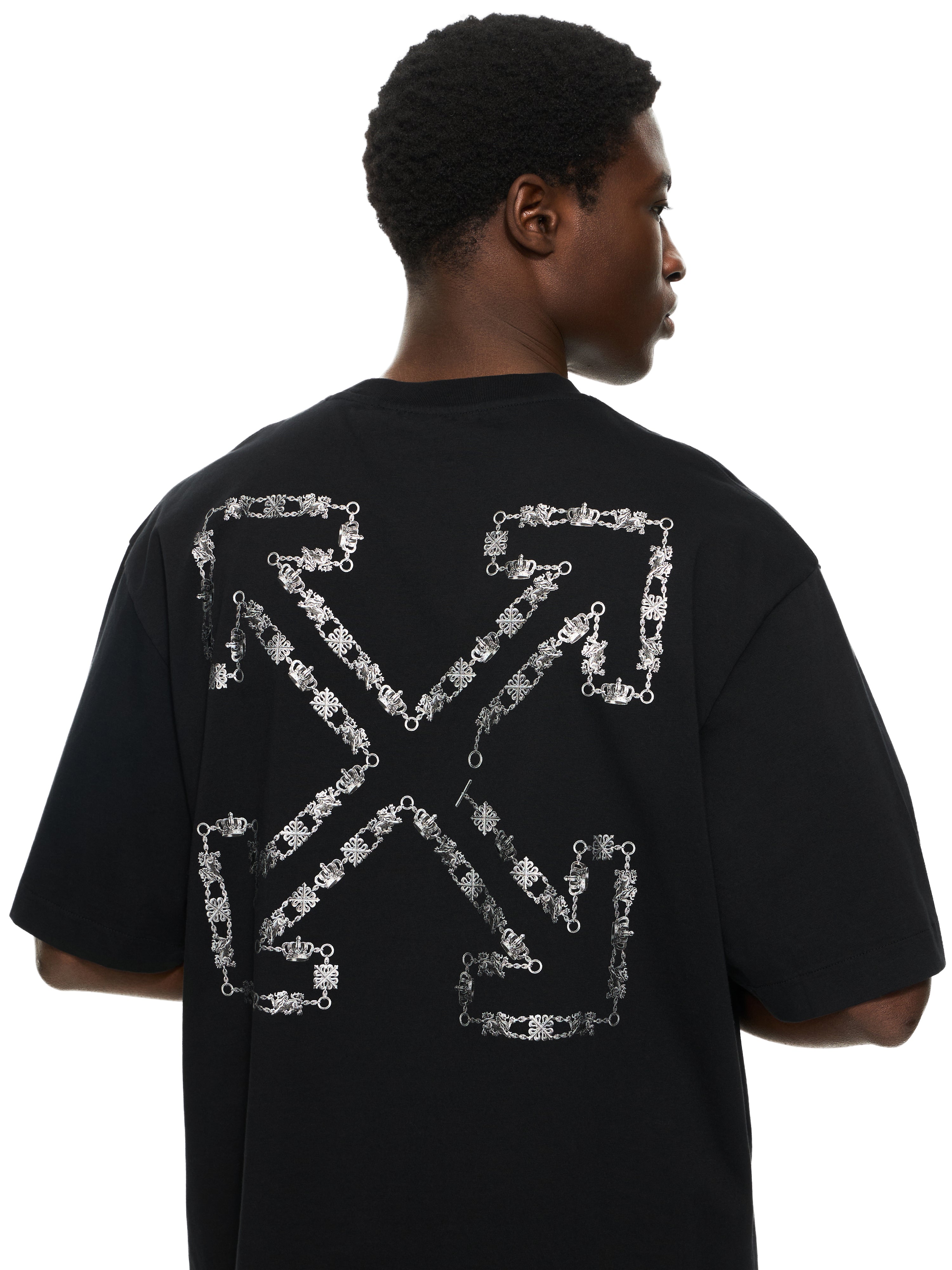 Off-White Chain Arrow Skate Tshirt Black