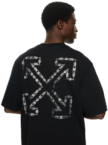 Off-White Chain Arrow Skate Tshirt Black