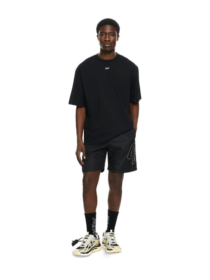 Off-White 3D Spray Arrow Skate Tshirt Black