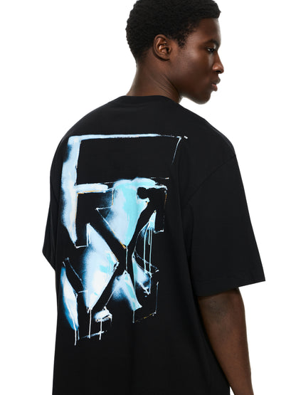 Off-White 3D Spray Arrow Skate Tshirt Black