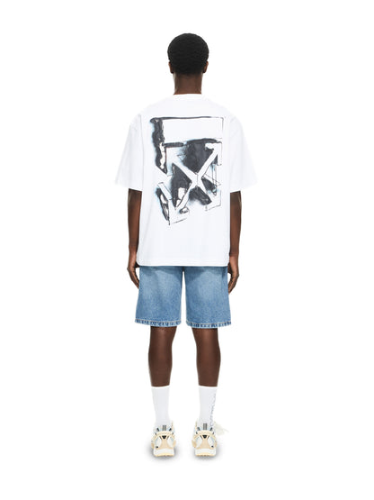 Off-White 3D Spray Arrow Skate Tshirt Black