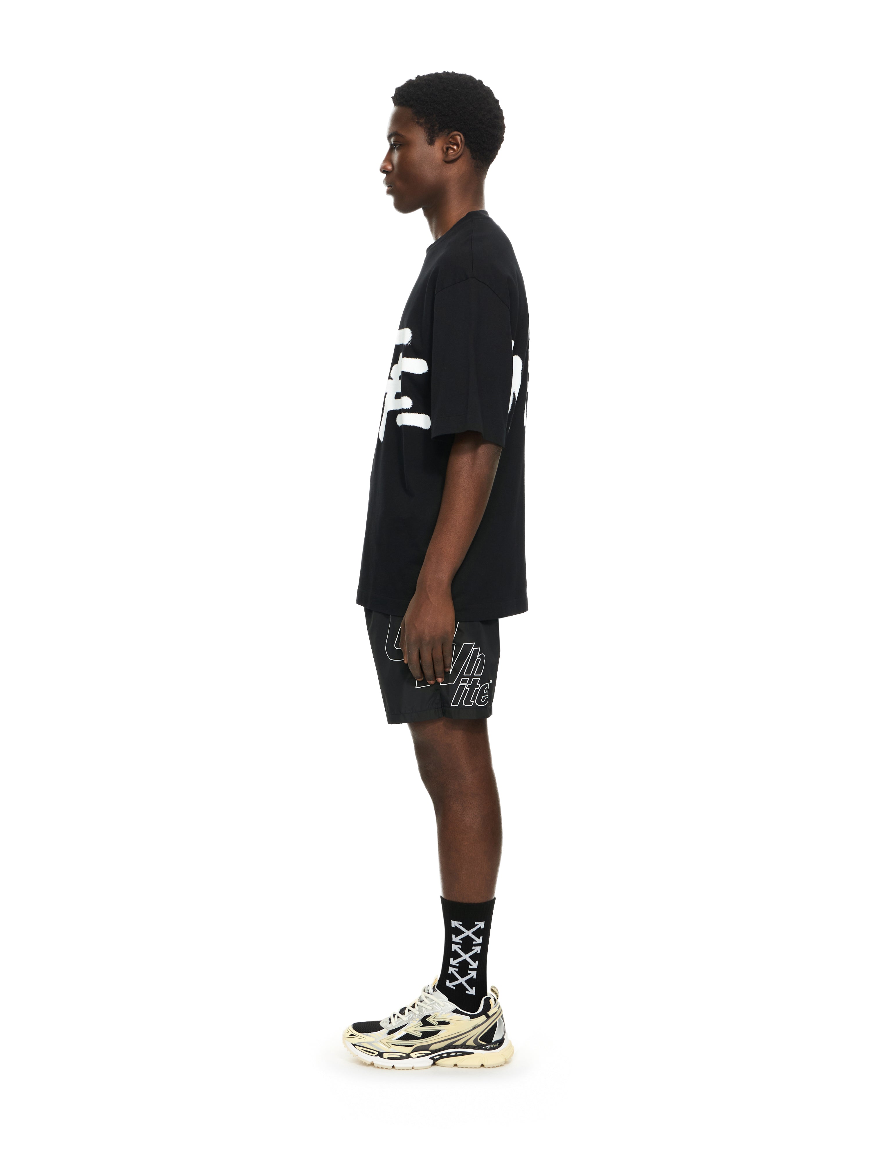 Off-White Spray Logo Skate Tshirt Black