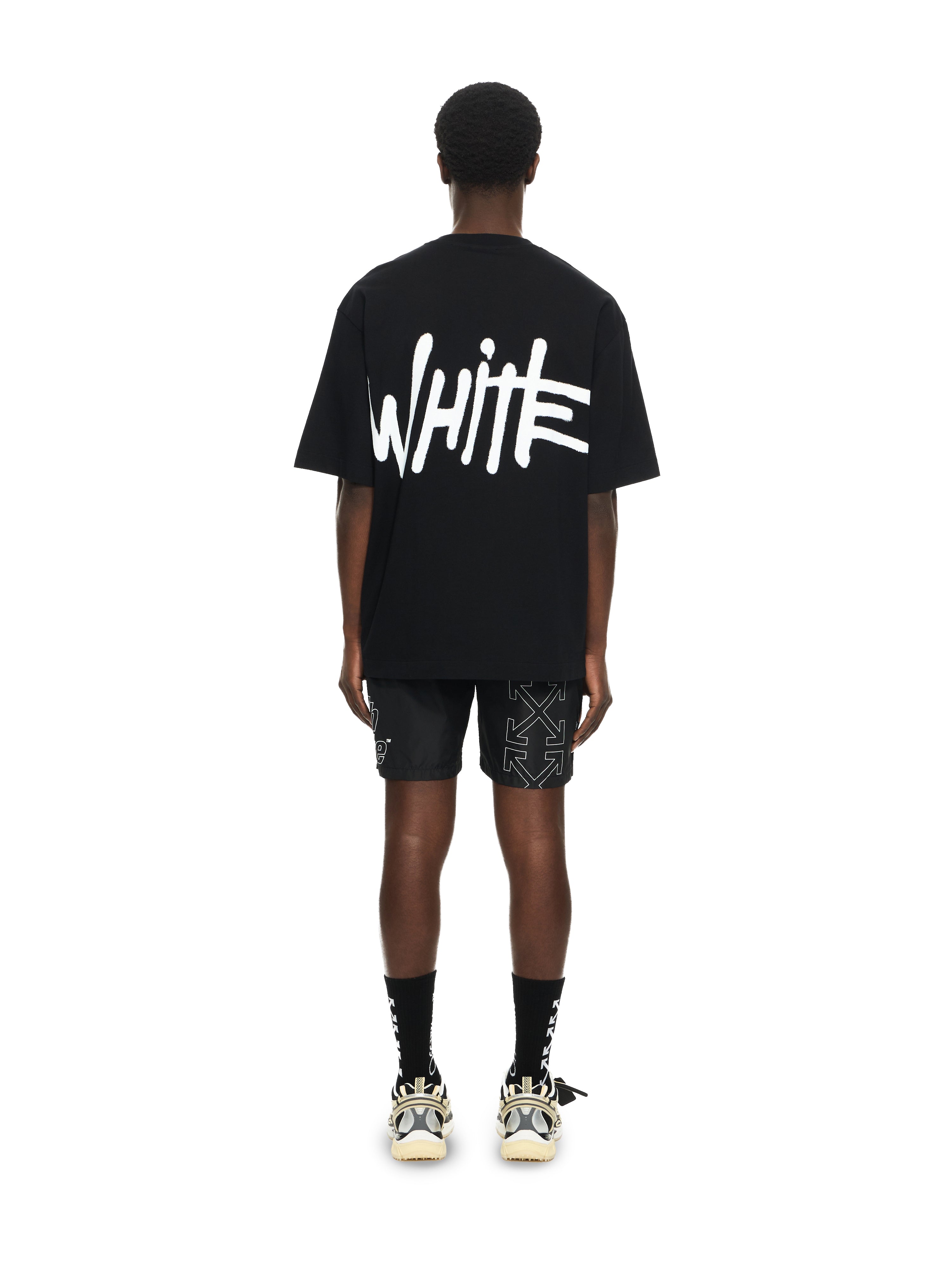 Off-White Spray Logo Skate Tshirt Black