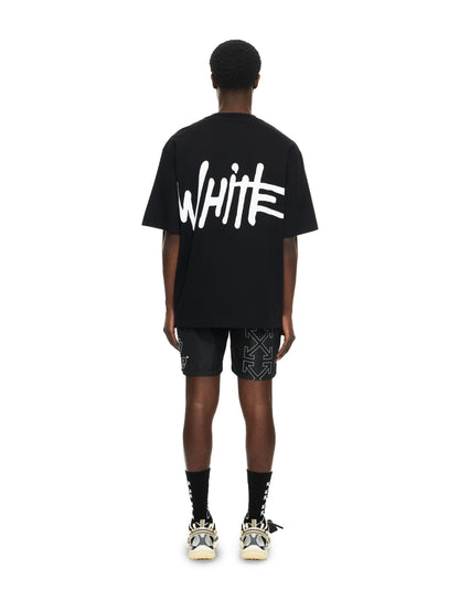 Off-White Spray Logo Skate Tshirt Black
