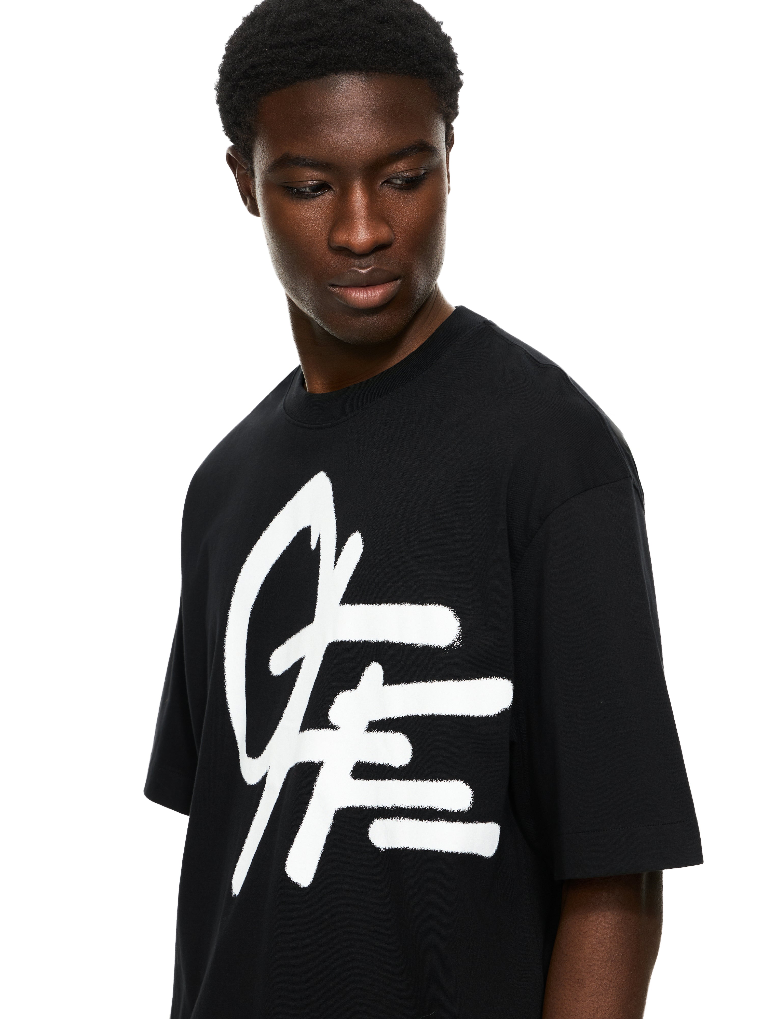 Off-White Spray Logo Skate Tshirt Black
