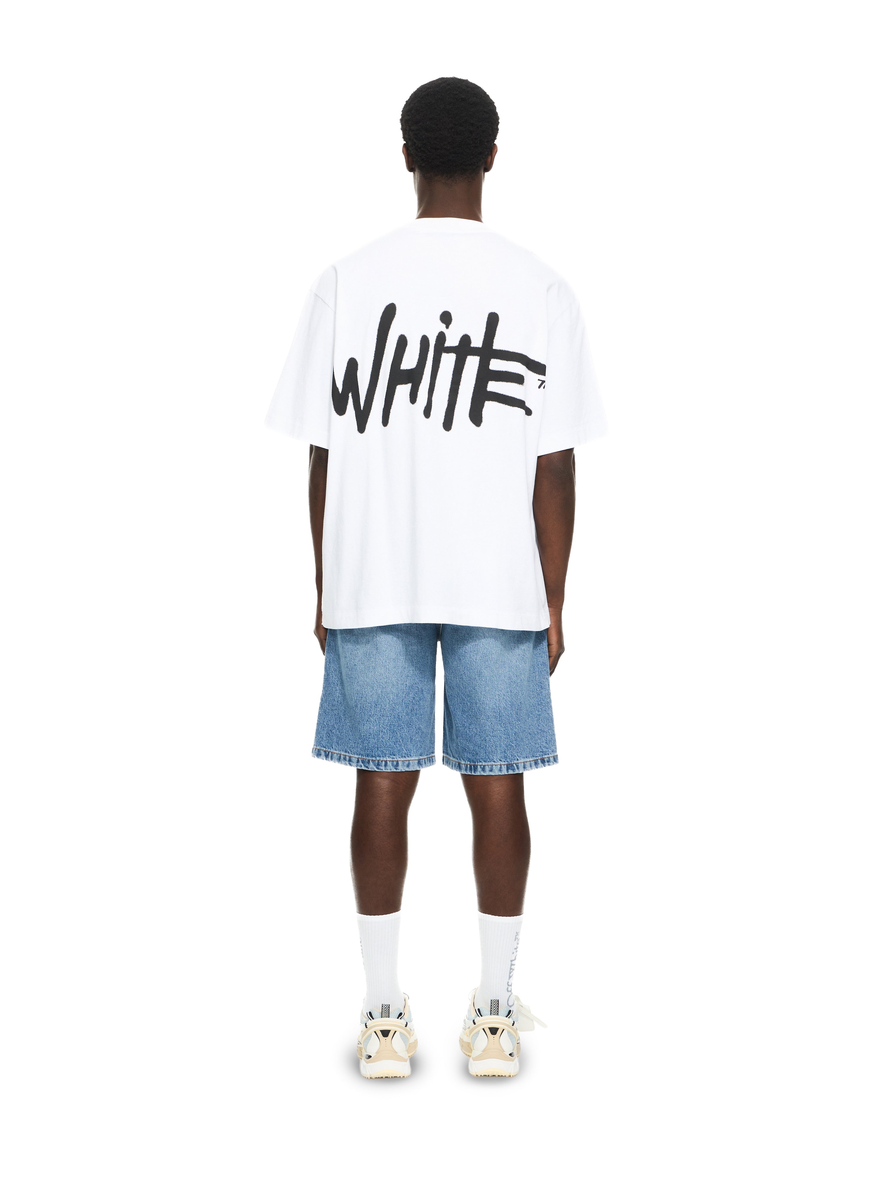 Off-White Spray Logo Skate Tshirt Black