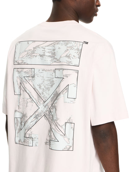 Off-White Paint Arrow Skate Tshirt Black Fade