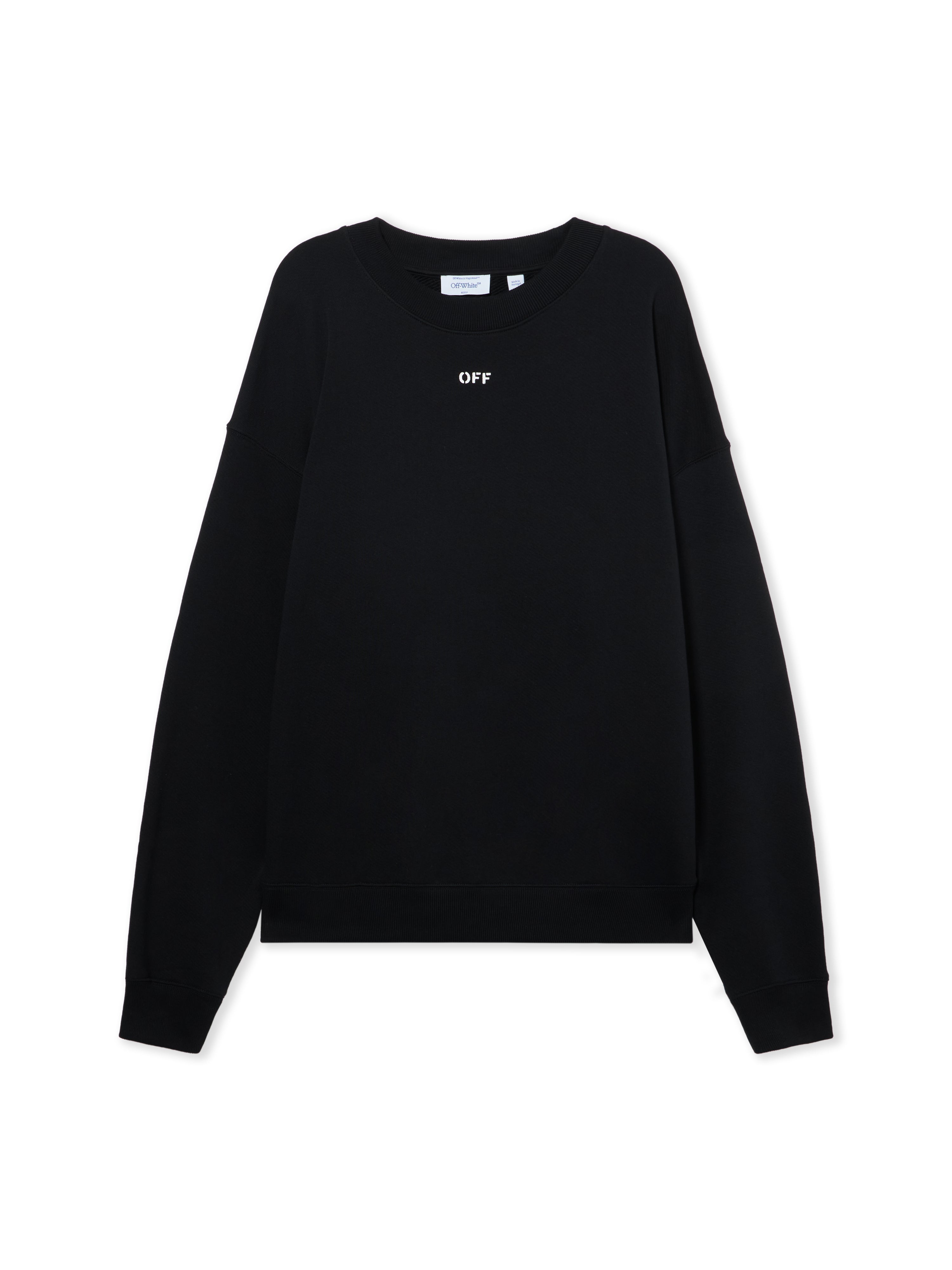 Off-White Dotted Arrow Diagonal Skate Sweatshirt Black