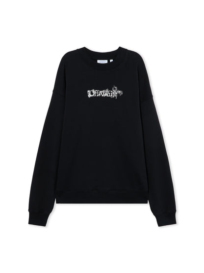 Off-White Heraldic Arrow Skate Sweatshirt Black