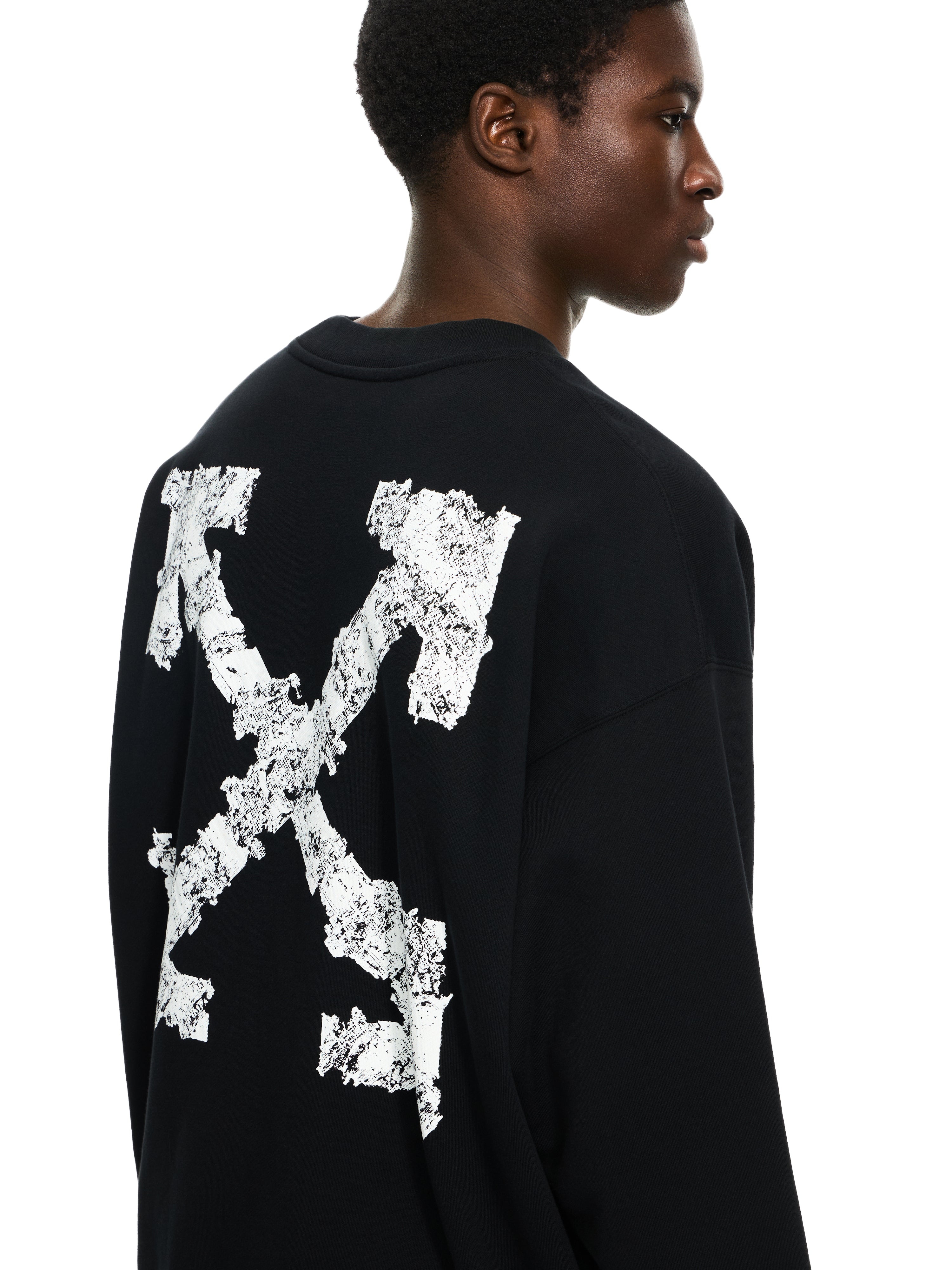 Off-White Heraldic Arrow Skate Sweatshirt Black