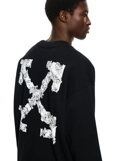 Off-White Heraldic Arrow Skate Sweatshirt Black