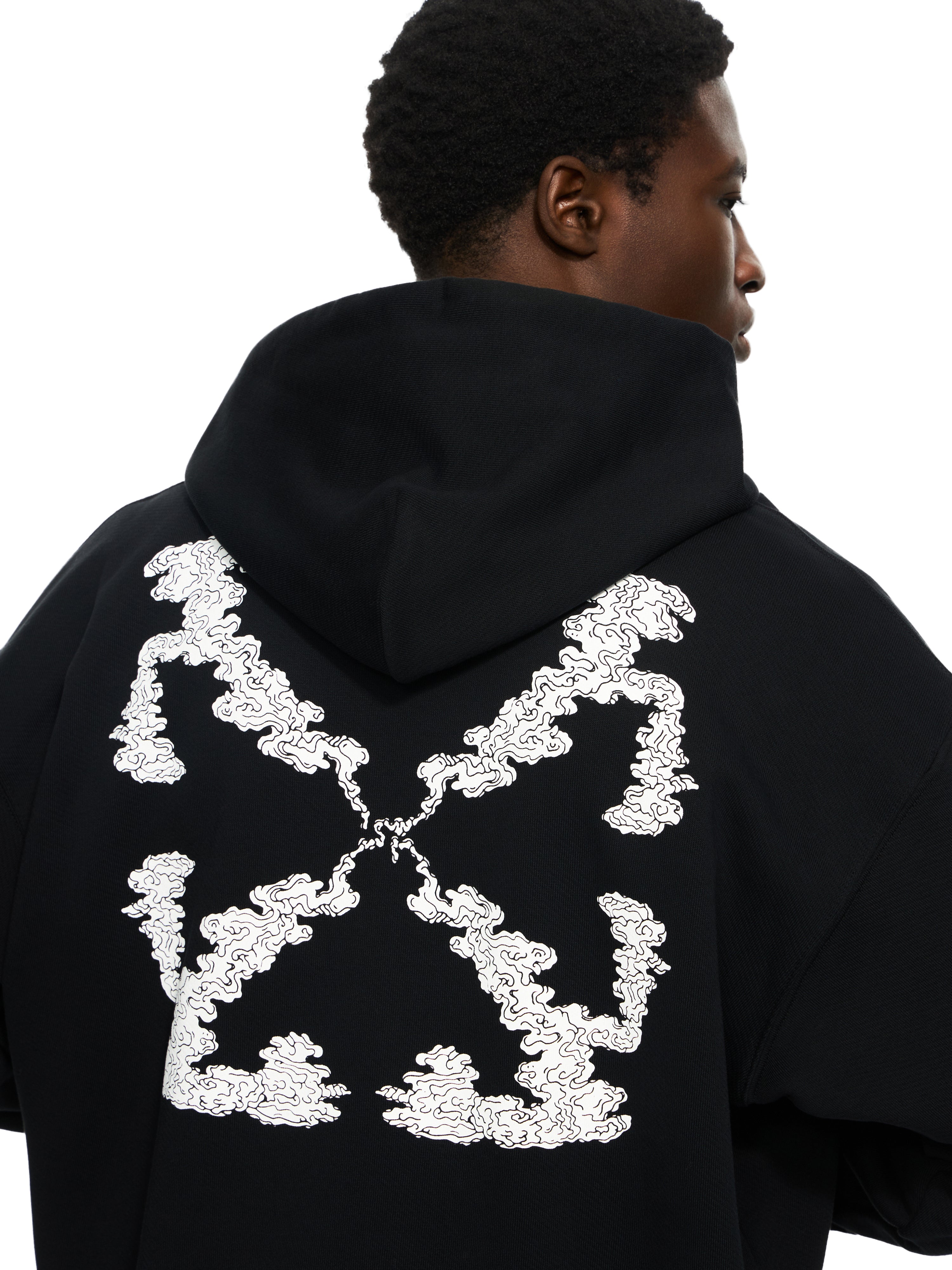 Off-White Cloud Arrow Skate Hoodie Black