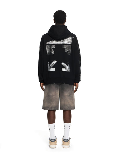 Off-White Metal Arrow Skate Zip Hoodie Black