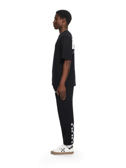 Off-White Heraldic Arrow Cuffed Sweatpant Black