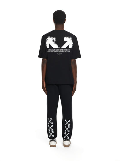 Off-White Heraldic Arrow Cuffed Sweatpant Black