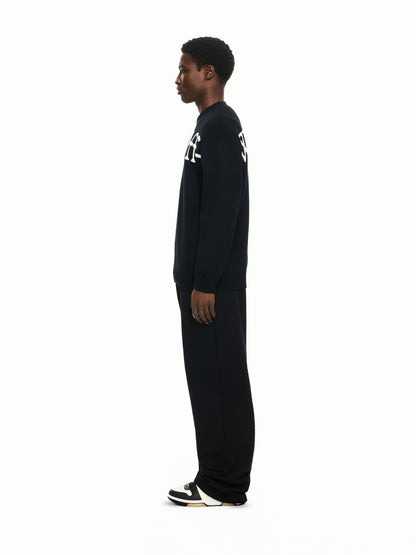 Off-White Bookish Shared Crewneck Sweater Black Cream