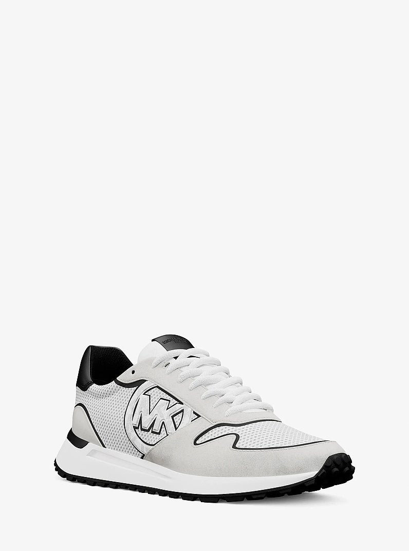 Michael Kors Dax Mixed-Media Trainer