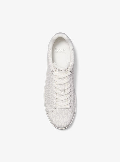Michael Kors Jacob Signature Logo Sneaker BRIGHT WHT
