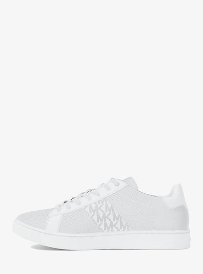 Michael Kors Jacob Mixed-Media Sneaker OPTIC WHITE