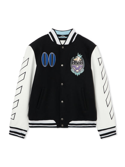 Off-White Royal Jewels Varsity Jacket Black
