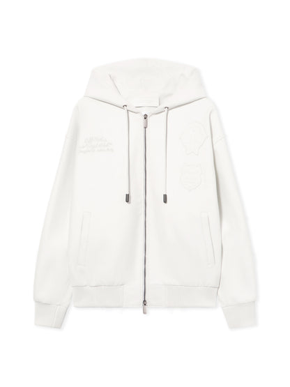 Off-White Royal Team Embroidery Zip Hoodie