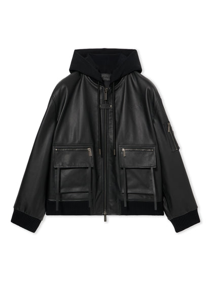 Off-White Book Fleece Hoodie Bomber Black
