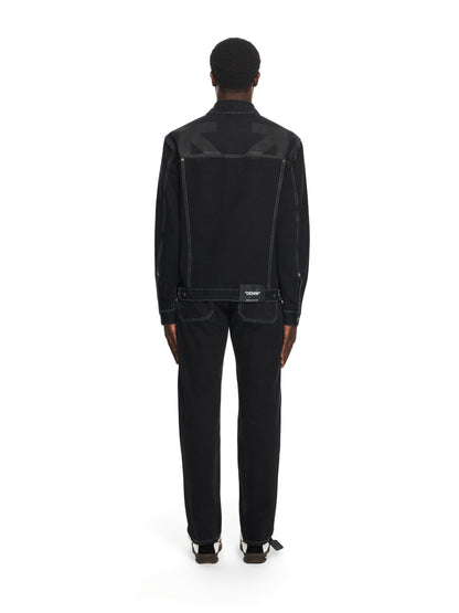 Off-White Half Arrow Tapered Jeans Grey