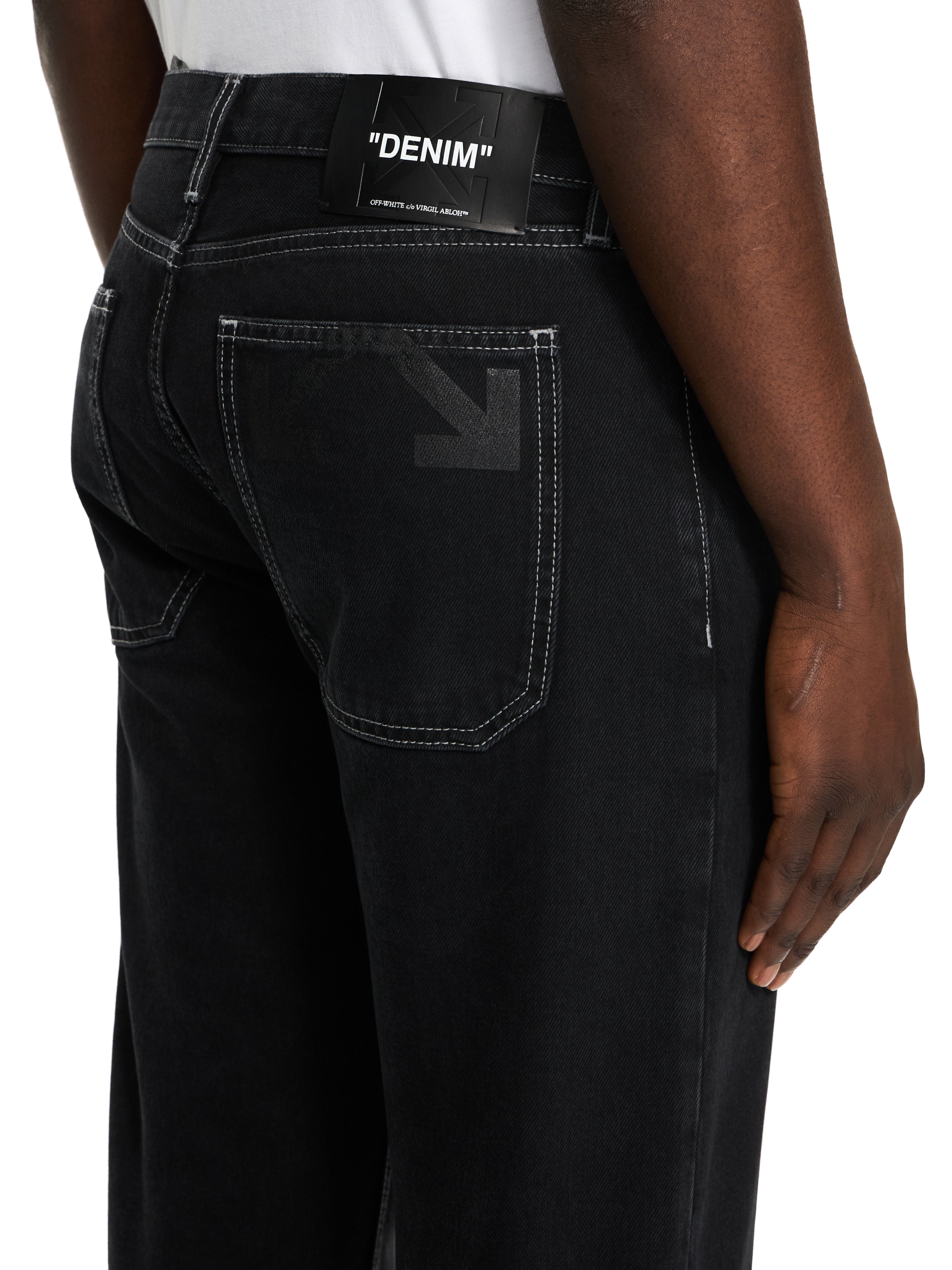 Off-White Half Arrow Tapered Jeans Grey