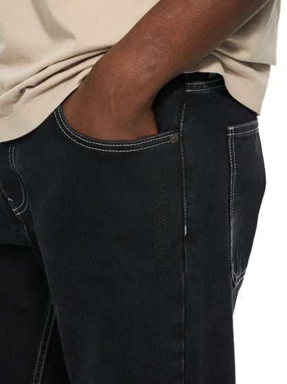 Off-White Half Arrow Slim Relaxed Jeans Grey Blue