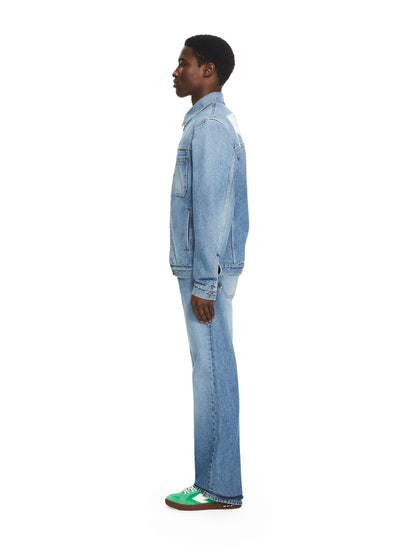 Off-White Half Arrow Slim Relaxed Jeans Grey Blue