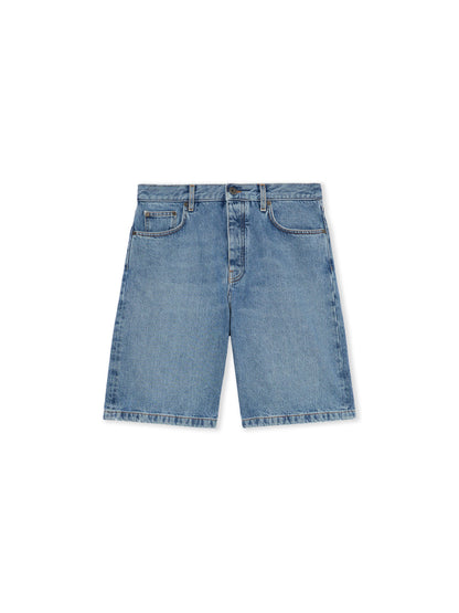 Off-White Half Arrow Denim Shorts Blue