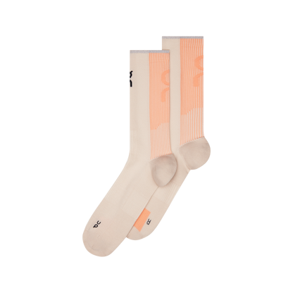 On Performance Run Sock High Pearl | Sunstone