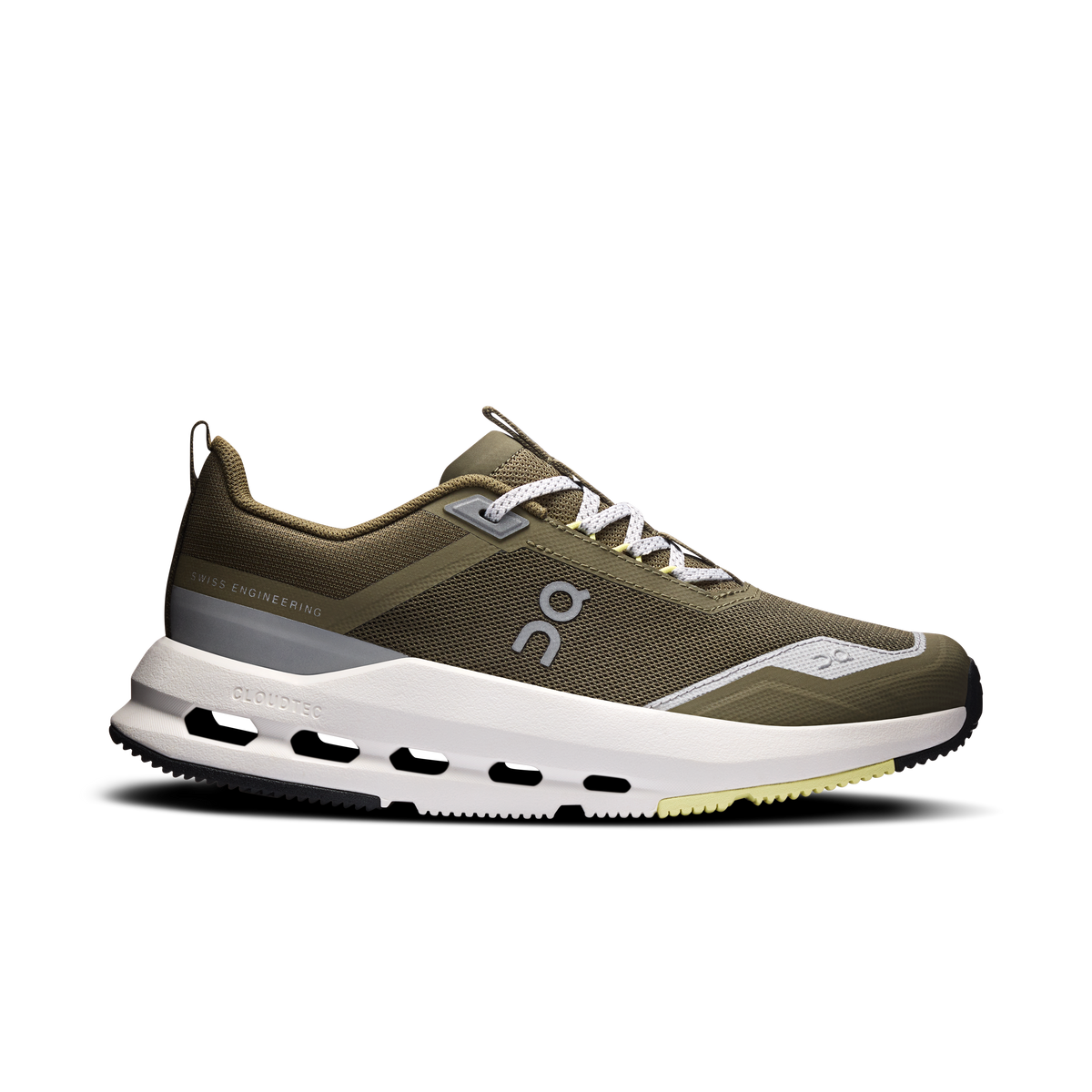 On Cloudnova Olive Limelight Kids