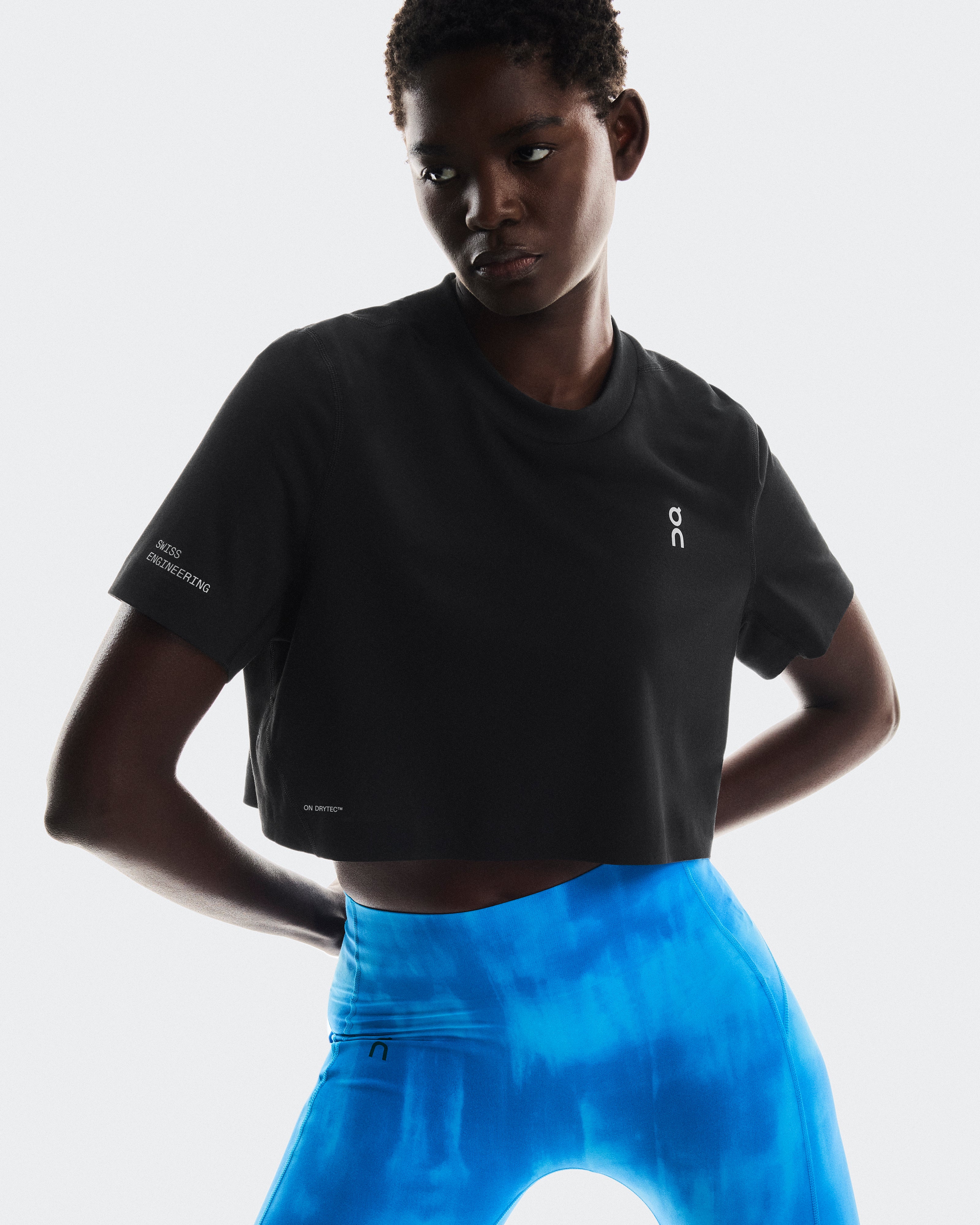 On Train-T Crop Black (Women's)