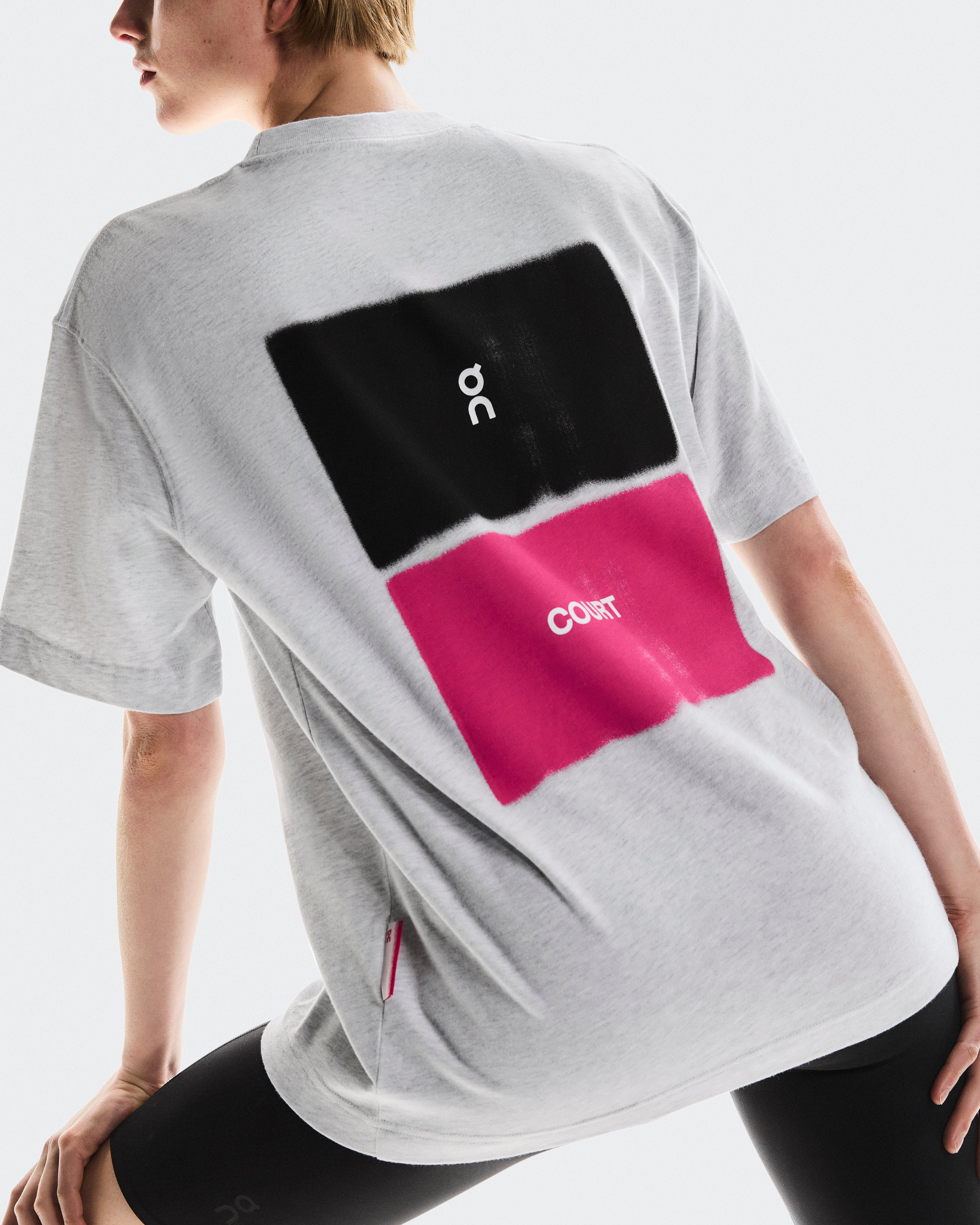 On Club-T Court Heather Gray | Pink (Women's)