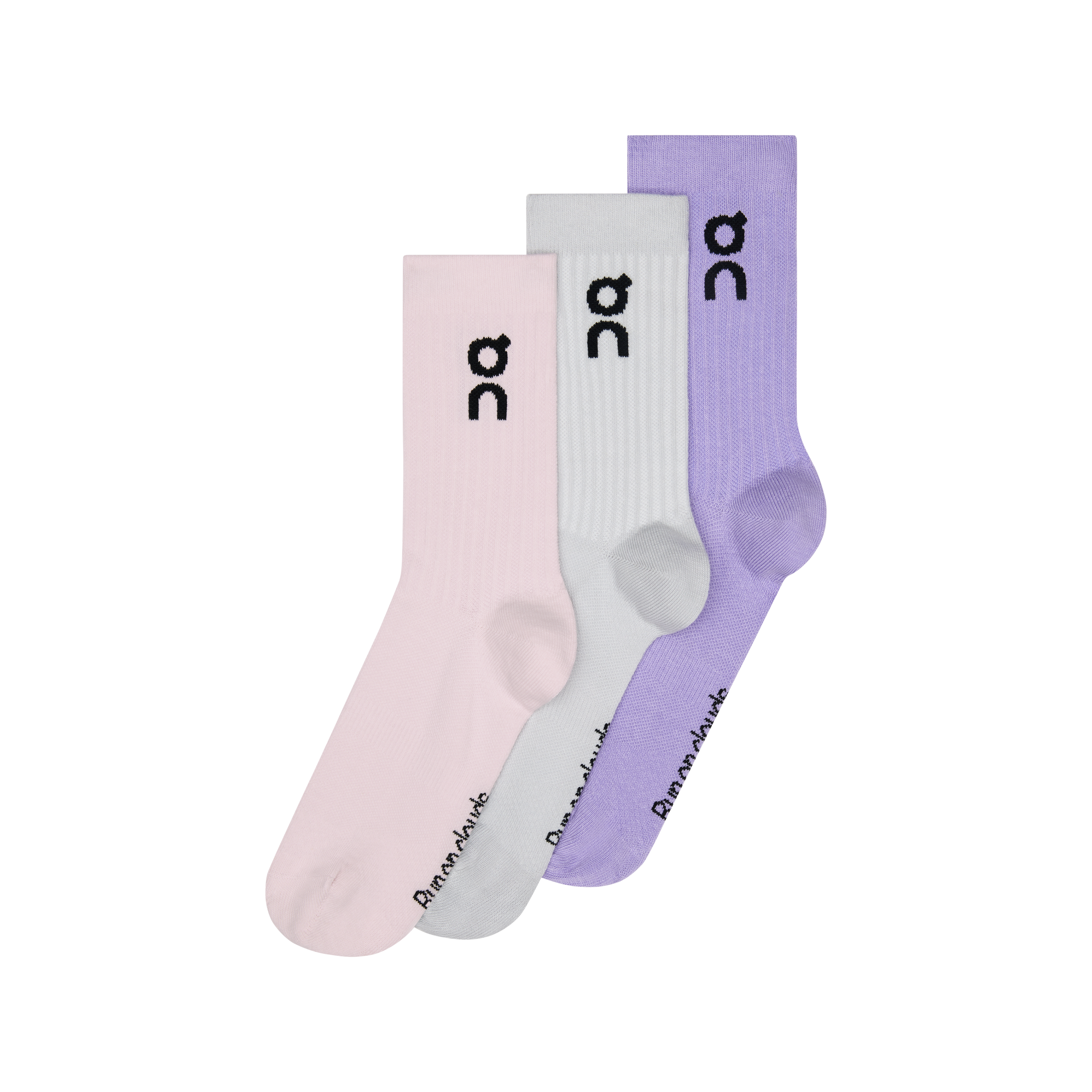On Logo Sock High 3P Orchid | Bloom