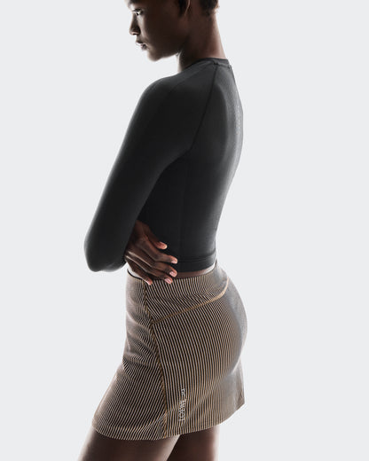 On Ribbed Skirt Loewe Brown | Pink (Women'S)