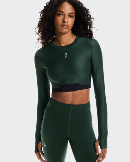 On Train Long Sleeve Crop Obsidian (Women'S)