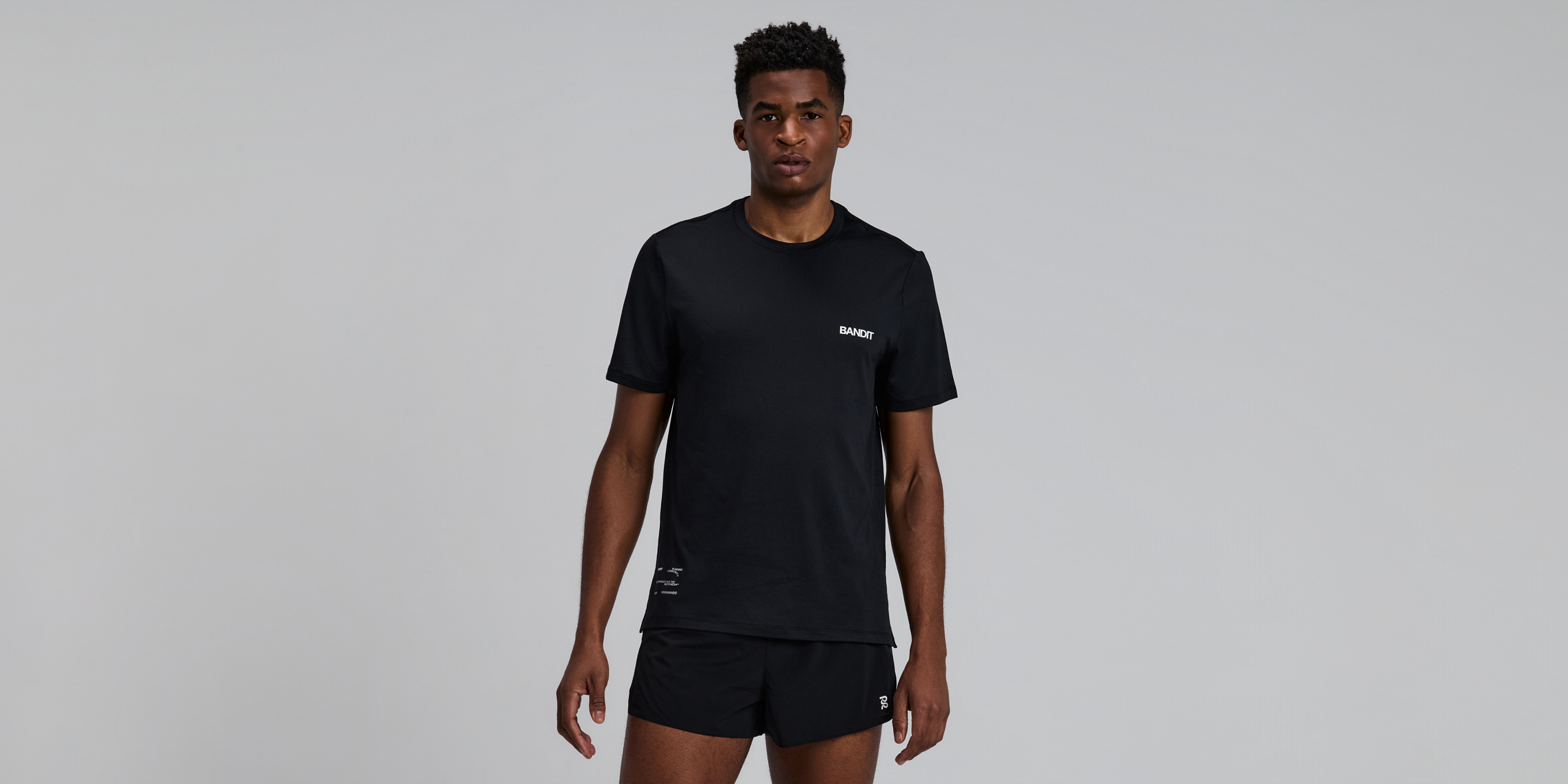 Bandit Mens Micromesh Run Tee Black