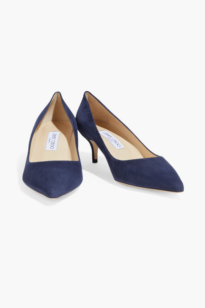 Jimmy Choo Aza Suede Pumps Navy Women's