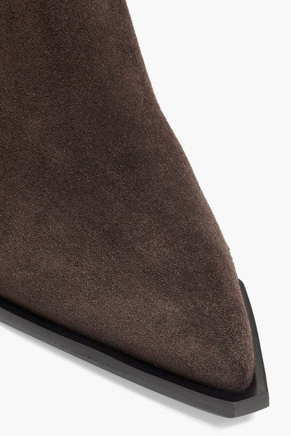 A.Emery Odin Suede Ankle Boots Chocolate Women's
