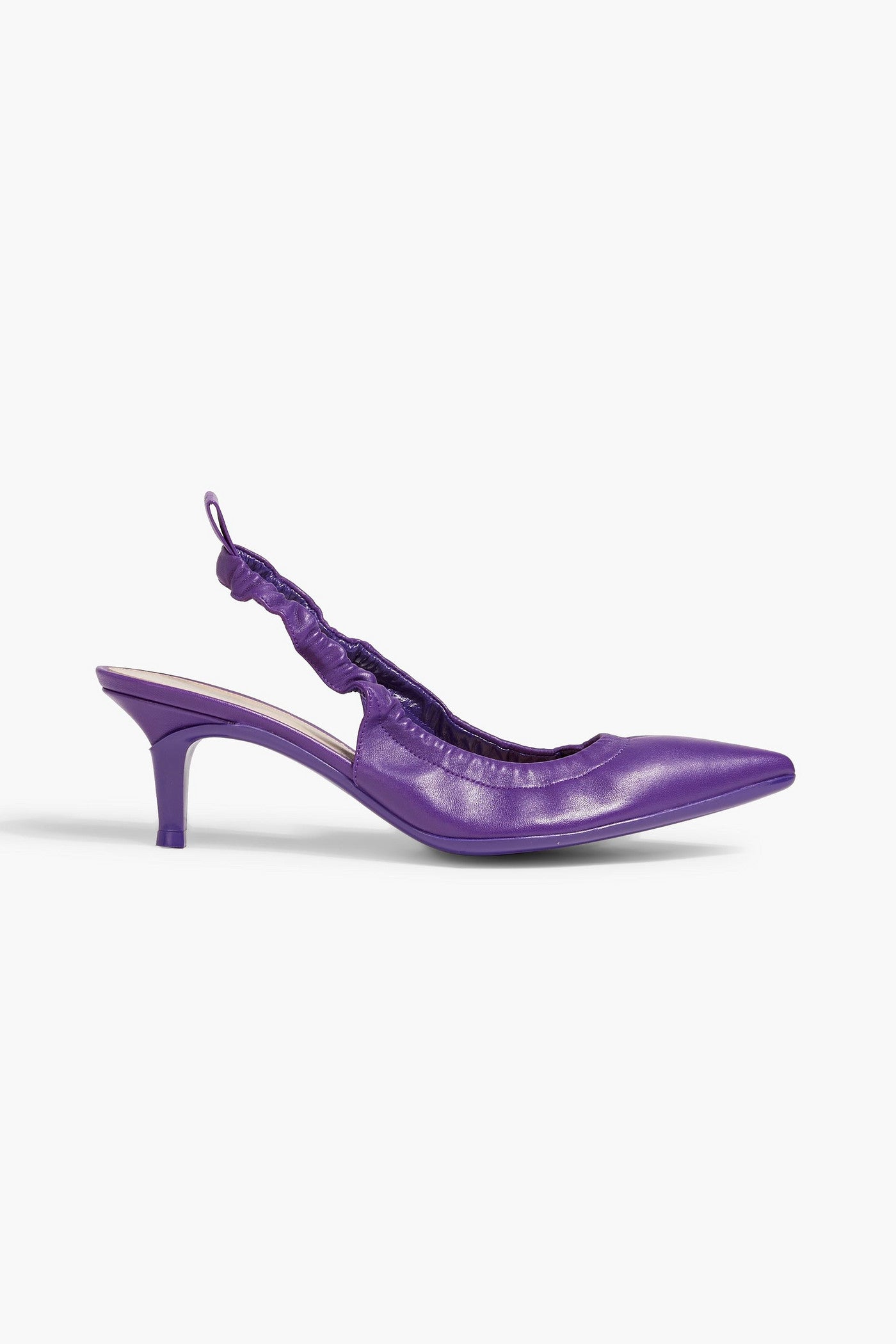 Gianvito Rossi Alina Leather Slingback Pumps Purple Women's